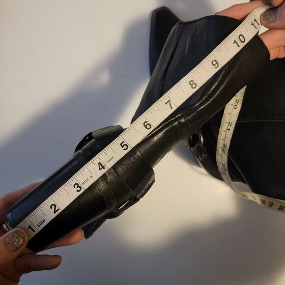 NEW Steve Madden Alessio Western Boots Womens 9.5 Bad Girl Biker Black Country - Picture 8 of 10